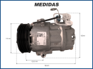 Compressores COMPRESSOR MAHLE - CHEVROLET CELTA / CORSA / PRISMA 1.0 / 1.4 - 2002>2012 Imagem Miniatura 5