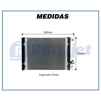 Condensadores CONDENSADOR UNIVERSAL 14'' X 18" X 35MM' FLUXO PARALELO Imagem 4
