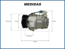 Compressores COMPRESSOR MAHLE - CHEVROLET AGILE / MONTANA - 1.4 - 2010>2015 Imagem Miniatura 4