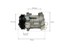 Compressores COMPRESSOR MAHLE - FIAT UNO / PALIO / MOBI / FIORINO / STRADA / SIENA - 2005/...FIRE Imagem Miniatura 4