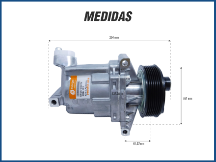Compressores COMPRESSOR RENAULT FLUENCE / NISSAN MARCH / TIIDA Imagem 4