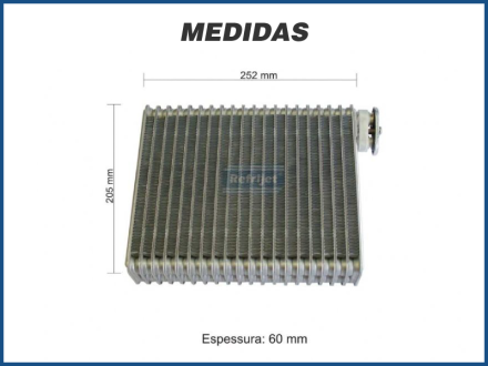 Evaporadores EVAPORADOR FIAT PALIO FIRE 2001>/ IDEA 1.4/ 1.8 Imagem 2