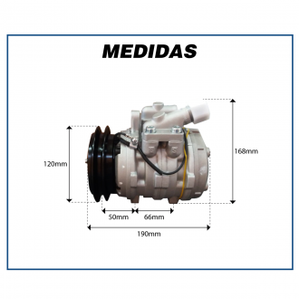 Compressores COMPRESSOR DENSO - 10P08 CANAL A FIAT UNO / VOLKSWAGEN GOL / PARATI 1.0 - 2000>2009 Imagem 5