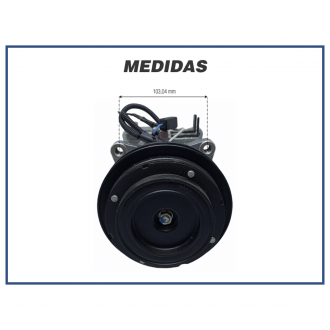 Compressores COMPRESSOR DENSO - 10P15 1A 12V ORELHA - JOHN DEERE 1450 / VALTRA 1780 / BM 100 / BM 110 / BM 120 / BM 125 - BC447190 - 153ORC Imagem 6