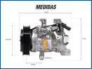 Compressores COMPRESSOR HONDA CIVIC EX/LX 2007/2014 10SRE11C Imagem Miniatura 5