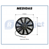 Eletroventiladores ELETROVENTILADOR SPAL 11" 12V VA09-AP50 C27A Imagem Miniatura 2