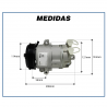 Compressores COMPRESSOR MAHLE - FIAT ARGO 1.3 / CRONOS / UNO / MOBI - 2016>2020 Imagem Miniatura 4