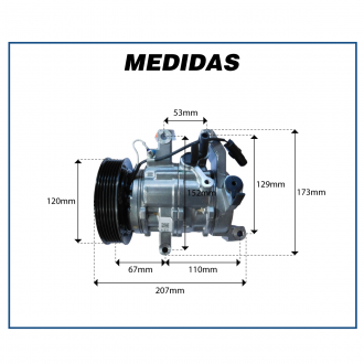 Compressores COMPRESSOR DENSO - HONDA CIVIC EX / LX - 2007>2012 Imagem 7