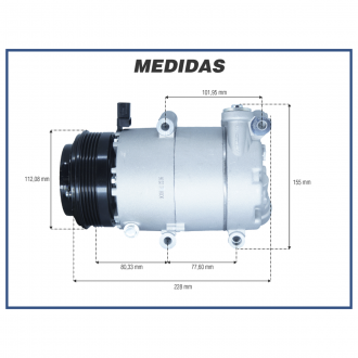 Compressores COMPRESSOR DENSO - FORD FOCUS 1.6 / 2.0  2008>2012 Imagem 5