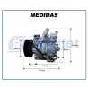 Compressores COMPRESSOR CHEVROLET ONIX / COBALT / SONIC LTZ 1.8 / SPIN 1.8 PV5 PALHETA Imagem Miniatura 7