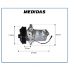 Compressores COMPRESSOR MAHLE - CHEVROLET S10 / TRAILBLAZER 2.8 16V LS / LT / LTZ DIESEL - 2012>2017 Imagem Miniatura 6