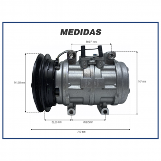 Compressores COMPRESSOR DENSO - MITSUBISHI L200 TRITON 2.4 / 2.5 / 3.2 FLEX - 2007>2020 Imagem 5