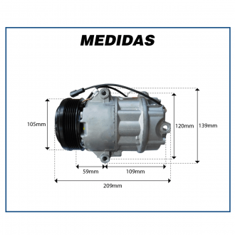 Compressores COMPRESSOR MAHLE ACP208 - VOLKSWAGEN GOL G3 G4 / PARATI / SAVEIRO - 2002>2009 Imagem 7