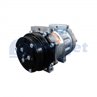 Compressores COMPRESSOR 7H15 MÁQUINA TRATOR CASE/ NEW HOLLAND MODELO FARMALL/ PUMA 125 - 12 VOLTS POLIA 4PK 119MM OEM: 87802912/87709785 Imagem 2