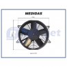 Eletroventiladores ELETROVENTILADOR SPAL VA53-AP70 / LL-39A - CATERPILLAR 10 12V Imagem Miniatura 2