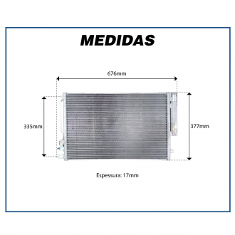 Condensadores CONDENSADOR CHEVROLET COBALT / ONIX / PRISMA / SPIN 2013>2016 / TRACKER 2013> Imagem 5