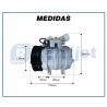 Compressores COMPRESSOR 10P08 9720 3 ORELHAS R-134A PV6 120MM Imagem Miniatura 7