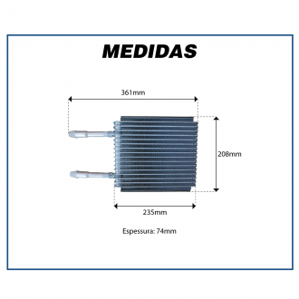 Evaporadores EVAPORADOR FORD FIESTA/KA 97-99 / TROLLER 98> Imagem 5