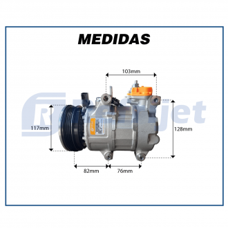 Compressores COMPRESSOR MODELO FOMOCO FORD ECOSPORT 2.0 2017> POLIA 4PK OEM: GN11-19D629-CB Imagem 6