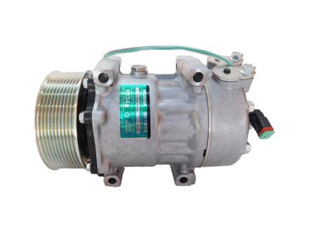 Compressores COMPRESSOR SANDEN 8275/8295 - SCANIA 7H15 10PK 24V 120MM 4 FUROS PASSANTES Imagem 0