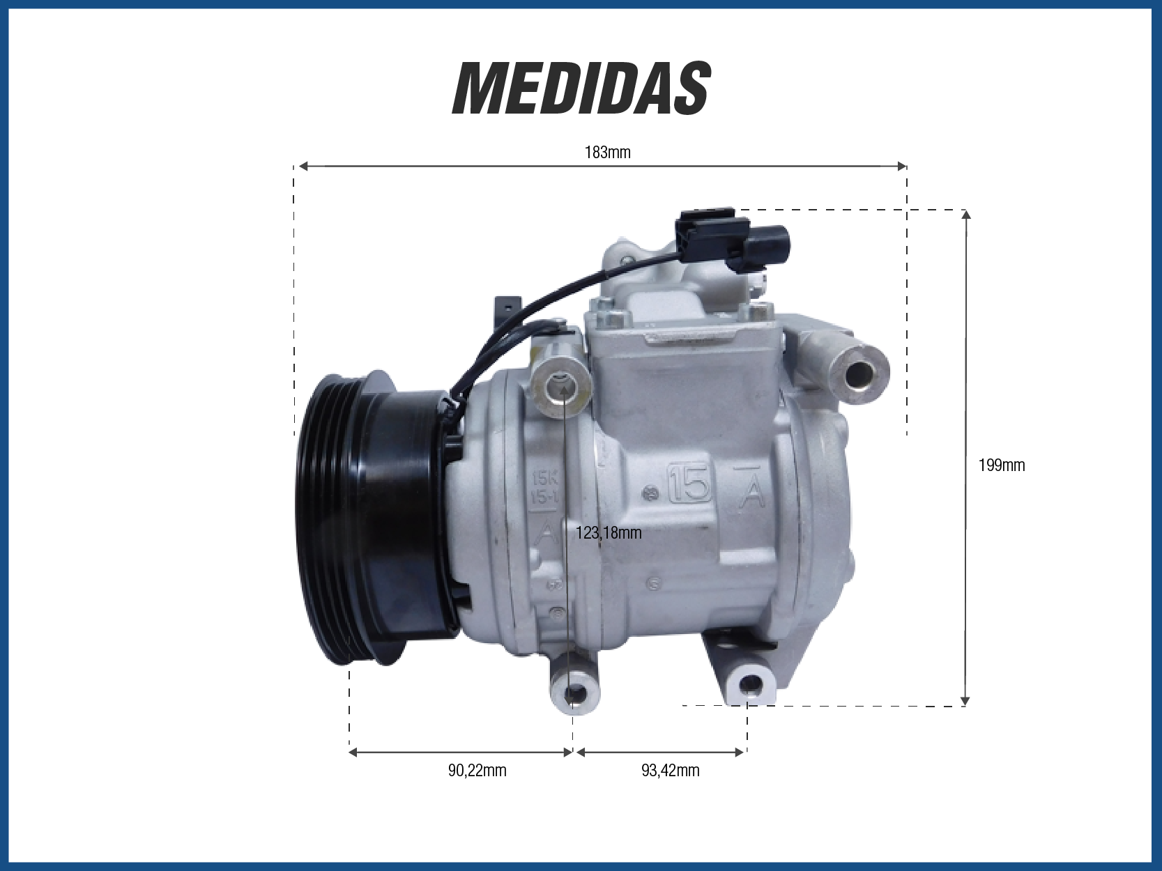 4103 RF002, conector ABS padrão OEM turbo temporizador chicote de fios  pré-despojado para peças de automóveis : : Automotivo