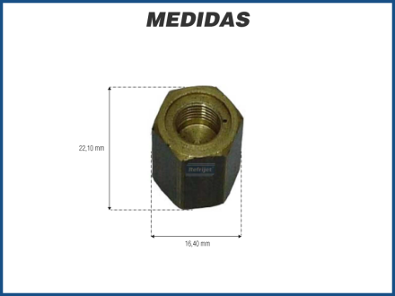 Componentes ADAPTADOR P/  TRANSFORMAR PRESSOSTATO EM FEMEA Imagem 1