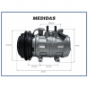 Compressores COMPRESSOR DENSO 10P15 24V CANAL A BC447190-1600RC Imagem Miniatura 5