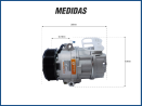 Compressores COMPRESSOR CVC - FIAT / GM PV7 Imagem Miniatura 5