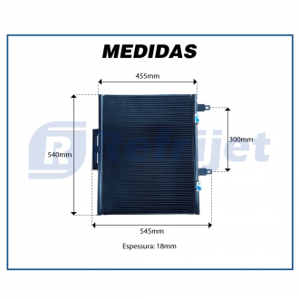 Condensadores CONDENSADOR MÁQUINA TRATOR NEW HOLLAND 7030/7040/7050/7070/ CASE PUMA MODELO 165 ATÉ 230 OEM: 84158 Imagem 5