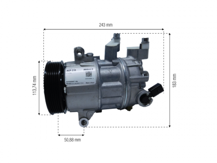 Compressores COMPRESSOR MAHLE - AUDI A3 1.4 TFSI 2013>2022/ A4 2.0 TFSI 2012>2016/ GOLF 1.4-2.0 TFSI 2014>2022/ GOLF TFSI 1.0 2016>2022/  NIVUS 2020>/ JETTA 2.0 20 Imagem 4