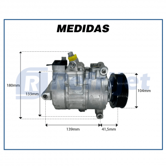 Compressores COMPRESSOR DENSO - VOLKSWAGEN AMAROK 2.0 DIESEL 2013>2020 Imagem 6