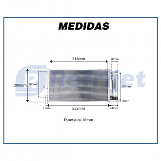 Condensadores CONDENSADOR CHEVROLET CELTA 07>16 / PRISMA 07>12 Imagem 6