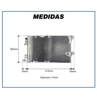 Condensadores CONDENSADOR CHEVROLET ASTRA 99>09 / VECTRA 06>09 / ZAFIRA 01>08 Imagem 4