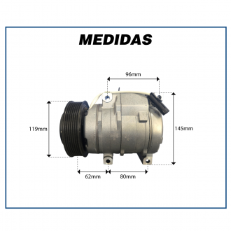 Compressores COMPRESSOR DENSO - NEW HOLLAND / SW4 / HILUX 3.0 16V DIESEL - 2005>2015 Imagem 6