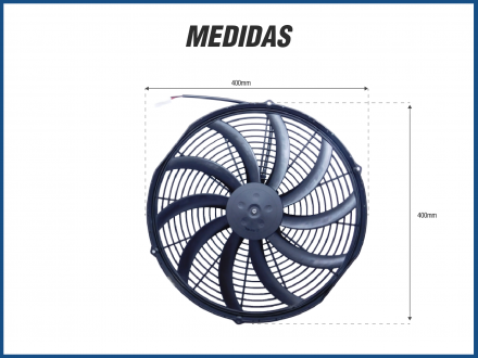 Eletroventiladores ELETROVENTILADOR SPAL VA18-BP71/LL-59A 24V ASP 10.000 H/T Imagem 2