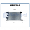 Condensadores CONDENSADOR MERCEDES-BENZ ACTROS PARALELO 880X460X20 MM Imagem Miniatura 5