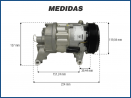 Compressores COMPRESSOR MAHLE - FIAT BRAVO / DOBLO / GRAND SIENA / LINEA / PALIO / PUNTO / SIENA / STRADA - 1.3 / 1.4 / 1.6 / 1.8 - POLIA 115MM - 2011>2015 (MOTOR E-TORQ) Imagem Miniatura 4