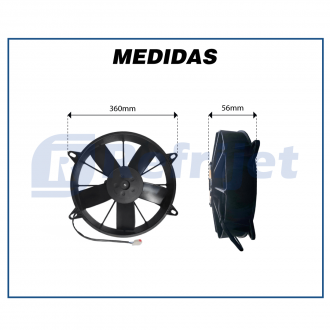 Eletroventiladores ELETROVENTILADOR SPAL VA03-BP50/C-37S 24V SOP NL 6.000HS Imagem 4