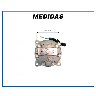 Compressores COMPRESSOR SANDEN 7H15 - 4434 132MM Imagem 6