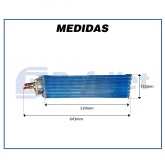 Evaporadores EVAPORADOR MAQUINA TRATOR JOHN DEERE SERIE 5000/6000/7000/7500/7515 Imagem 7