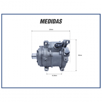 Compressores COMPRESSOR DENSO TOYOTA HILUX/SW4 2.7/2.8/4.0 2016/... S/ POLIA Imagem 4