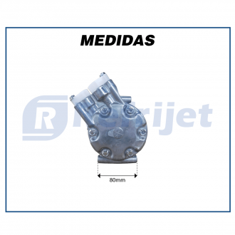 Compressores COMPRESSOR 6V12 12V 4PK 120MM 1911E RENAULT CLIO/SANDERO/ LOGAN 1.0 2008>2010/ SYMBOL 1.2 2001>2012 / NISSAN MARCH 1.0 2011>2016 Imagem 8