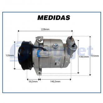 Compressores COMPRESSOR GM CRUZE 1.8 16V 2012/2015 FLEX Imagem 7