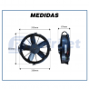 Eletroventiladores ELETROVENTILADOR SPAL VA01-BP70/VLL-36S 12'' 24V SOP SPHEROS/VALEO Imagem Miniatura 4