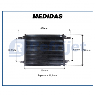 Condensadores CONDENSADOR SCANIA 112 / 113 - SERPENTINA ORIGINAL - 1981>1997 Imagem 5