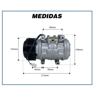 Compressores COMPRESSOR 10P15 MERCEDES BENZ 1938 1999>2005 / ACCELO 915 2003>2011 / ACCELO 815 2012 / VW CONSTELLATION 2001>2016 Imagem 7