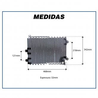 Condensadores CONDENSADOR DENSO VOLKSWAGEN DELIVERY BC447710-9970 Imagem 9