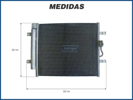 Condensadores CONDENSADOR FIAT PALIO / SIENA / STRADA / IDEA 1.8 2003> Imagem 2