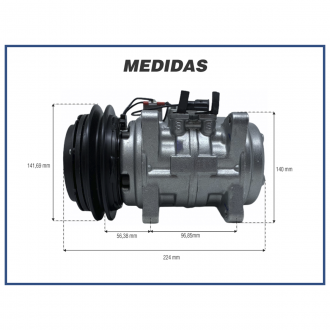 Compressores COMPRESSOR DENSO 10P15 R-134 BC447190 - 1550RC Imagem 5