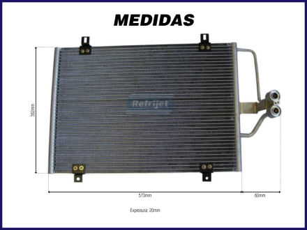 Condensadores CONDENSADOR RENAULT MEGANE SCENIC 1999>2002 MOTOR 2.0 8V Imagem 2